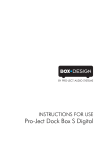 Dock Box S Digital Manual - Box Design by Pro