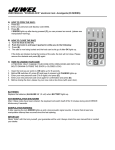 User manual Juwel 65 series elo