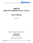 DST110 User`s Manual