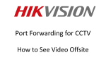 Port Forwarding for CCTV