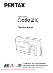 Pentax Optio Z10 User Guide Manual pdf