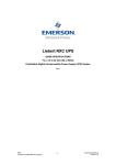 Liebert NXC UPS - Emerson Network Power