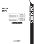 ZM75 / ZM125 User Manual (English) PDF