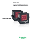 PM1000 series power meter and DM6000 series