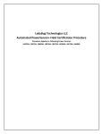 LB Auomated Certification Software Manual