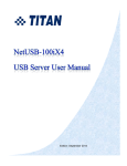 TITAN NetUSB-100iX4 USBServer_UserManual