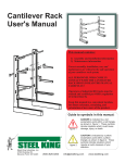 Cantilever Rack User Manual - Steel King Industries, Inc.