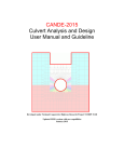 CANDE-2015 Culvert Analysis and Design User Manual and