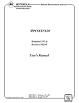 MPC8XXFADS User`s Manual - Freescale Semiconductor