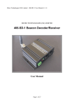 406-SD-1 Beacon Decoder/Receiver User Manual