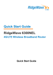 Quick Start Guide RidgeWave 6300NEL