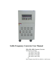 50Hz/60Hz Frequency Converter Manual