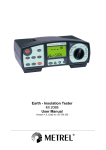Earth - Insulation Tester MI 2088 User Manual