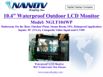 Waterproof indusctrial outdoor monitors