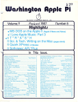Washington Apple Pi Journal, August 1987
