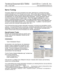 QCI-TD054 Servo Tuning - QuickSilver Controls, Inc.