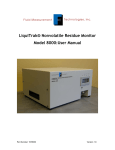 LiquiTrak® Nonvolatile Residue Monitor Model 8000:User Manual