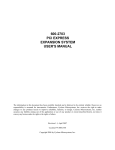 600-2703 PCI EXPRESS EXPANSION SYSTEM USER`S MANUAL