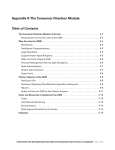 Appendix II: The Consumer Direction Module Table of Contents