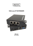 VGA over IP EXTENDER Manual