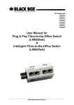 User Manual for Plug & Play Fibre-to-the-Office Switch