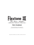 Flextone III Manual - Noud van Kruysbergen