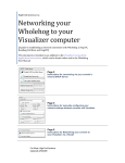 Networking your Wholehog 3 to your Visualizer computer