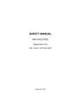 MFA Safety Manual - Boise State University Department of Art