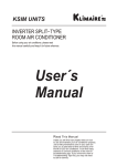 User Manual - Thermospace air conditioners