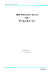 MDR-iVS01 User`s Manual Part 1 (Product Overview)