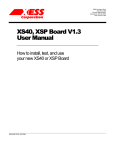 XS40, XSP Board V1.3 User Manual