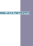 PSA BSI Tool User Manual