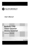1745-850, Timer-Counter Access Terminal User`s Manual