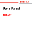 Tecra M7 User`s Manual
