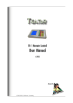 User Manual for Teatro TR-1 Remote (PDF approx. 1,5MB)