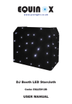 DJ Booth LED Starcloth USER MANUAL