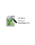 User Manual - Excel Repair
