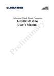 GESBC-9G20u User`s Manual