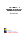 HydroSoft User`s Manual