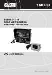 super 7" 3+1 rear view camera and multimedia kit user manual