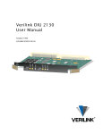Verilink DIU 2130 User Manual