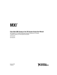 Fiber-Optic MXI-Express x4 for PXI Express Series User Manual