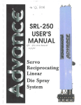 SRL-250 . USER`S MANUAL - Die Cast Machinery, LLC