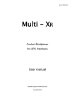 MULTIXR Manual