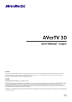 AVerTV 3D - AVerMedia AVerTV Global