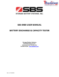 sbs-8400 user manual battery discharge