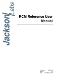 RCM Reference User Manual - Jackson Labs Technologies, Inc.