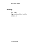 TCA-1MEG High Impedance Buffer Amplifier Instruction Manual