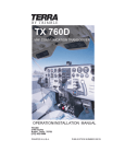 Terra TX760D Installation and User Manual