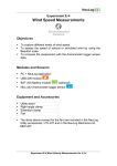 Experiment E-4, Wind Speed Measurements